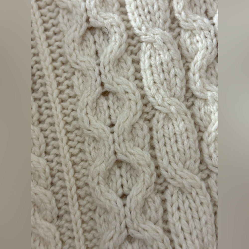 Kilronan Knitwear Merino Wool Cable Knit Cardigan‎ Sweater Ireland L - Picture 9 of 14
